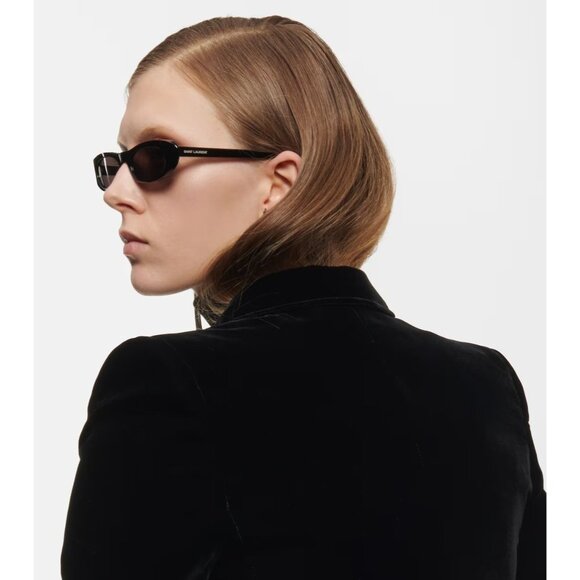 Saint Laurent SL 557 Shade Sunglasses in Black New Unisex Sunnies - Picture 5 of 16